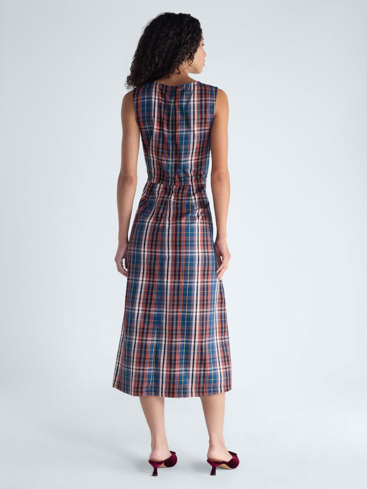 thumbnail image 2 of Free Assembly Women’s and Women's Plus Sleeveless Ruffle Front Midi Dress, Sizes XS-4X, 2 of 5