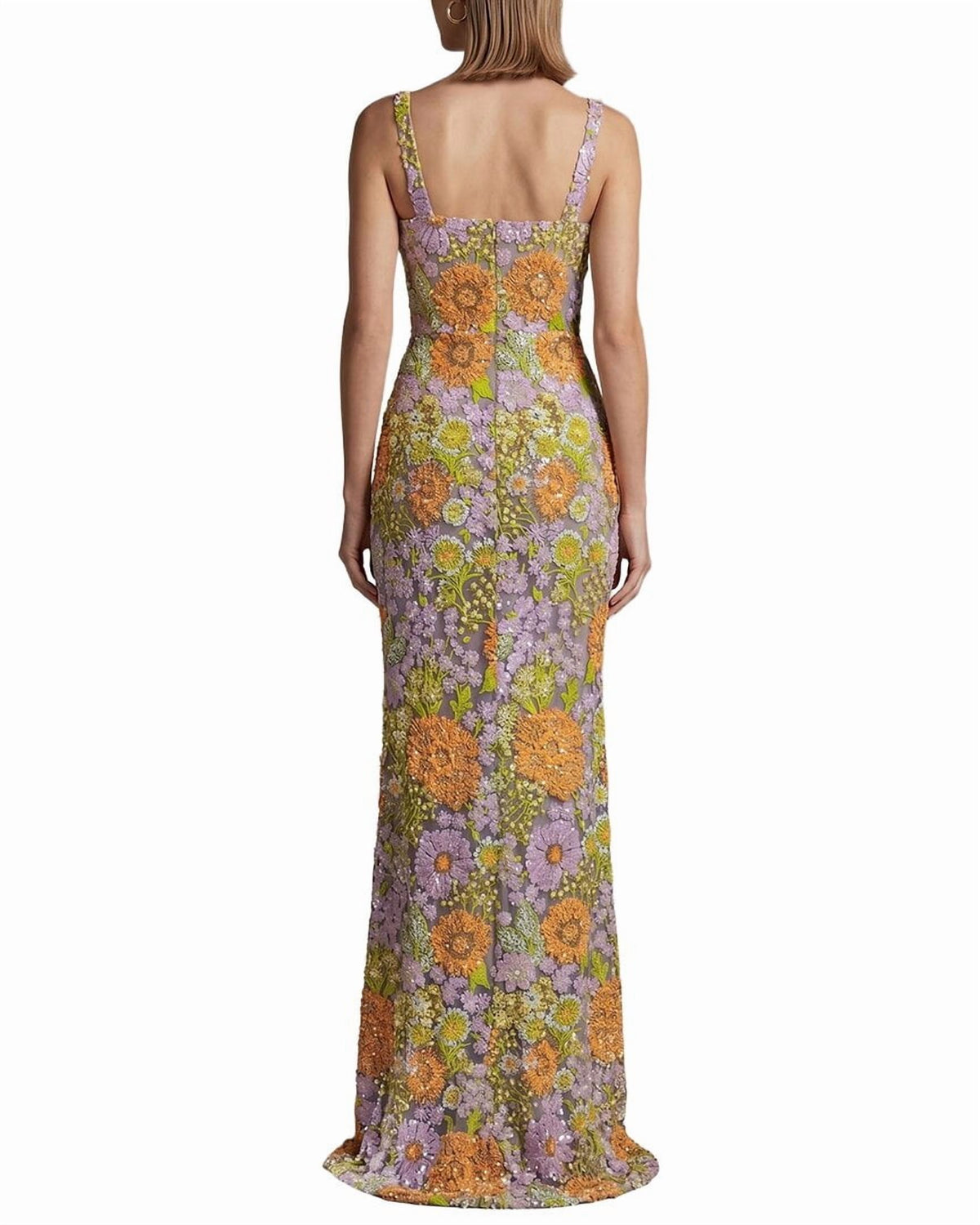 thumbnail image 2 of MONIQUE LAGARDE womens Printed Maxi Dress, 4, 2 of 3