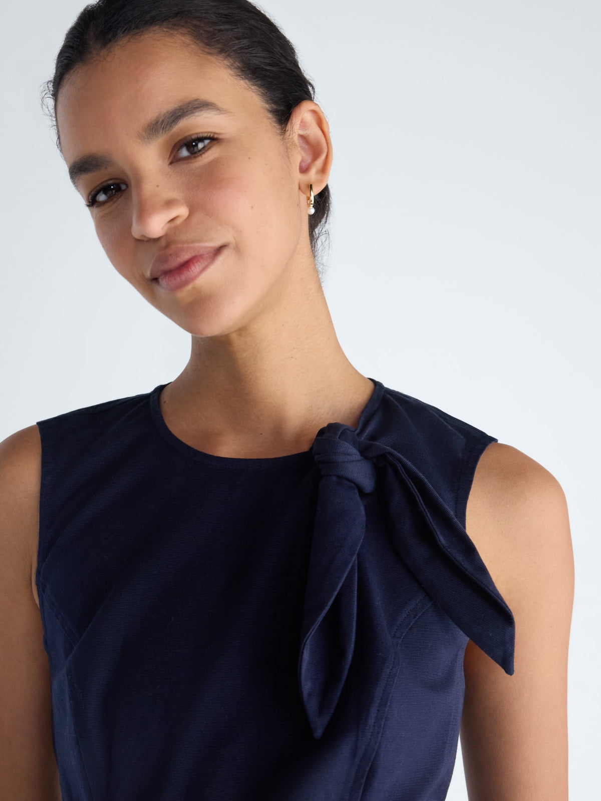 thumbnail image 4 of Free Assembly Women's Sleeveless Bow Neck Corset Mini Dress, Sizes XS-XXL, 4 of 5