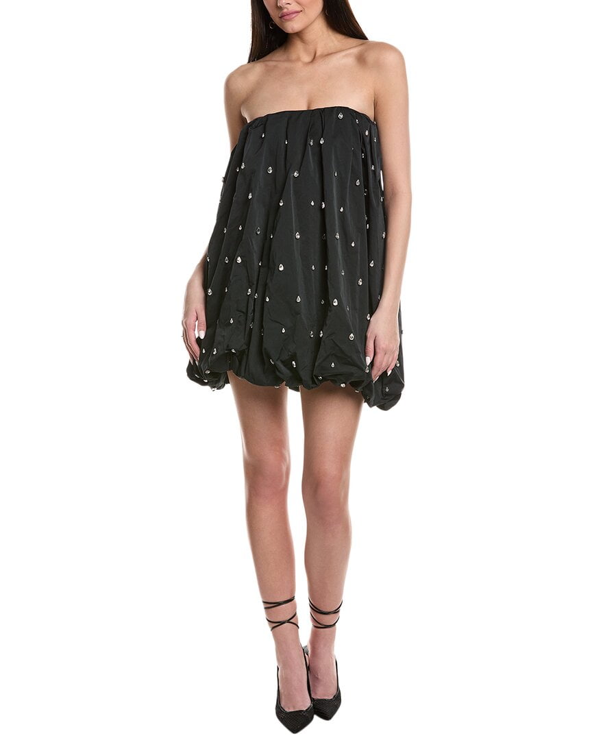 thumbnail image 2 of A.L.C. womens Holly Bubble Mini Dress, 2, Black, 2 of 4