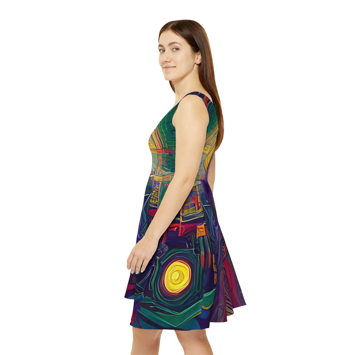 thumbnail image 5 of 'Mantra' Women's Skater Dress (AOP), 5 of 6