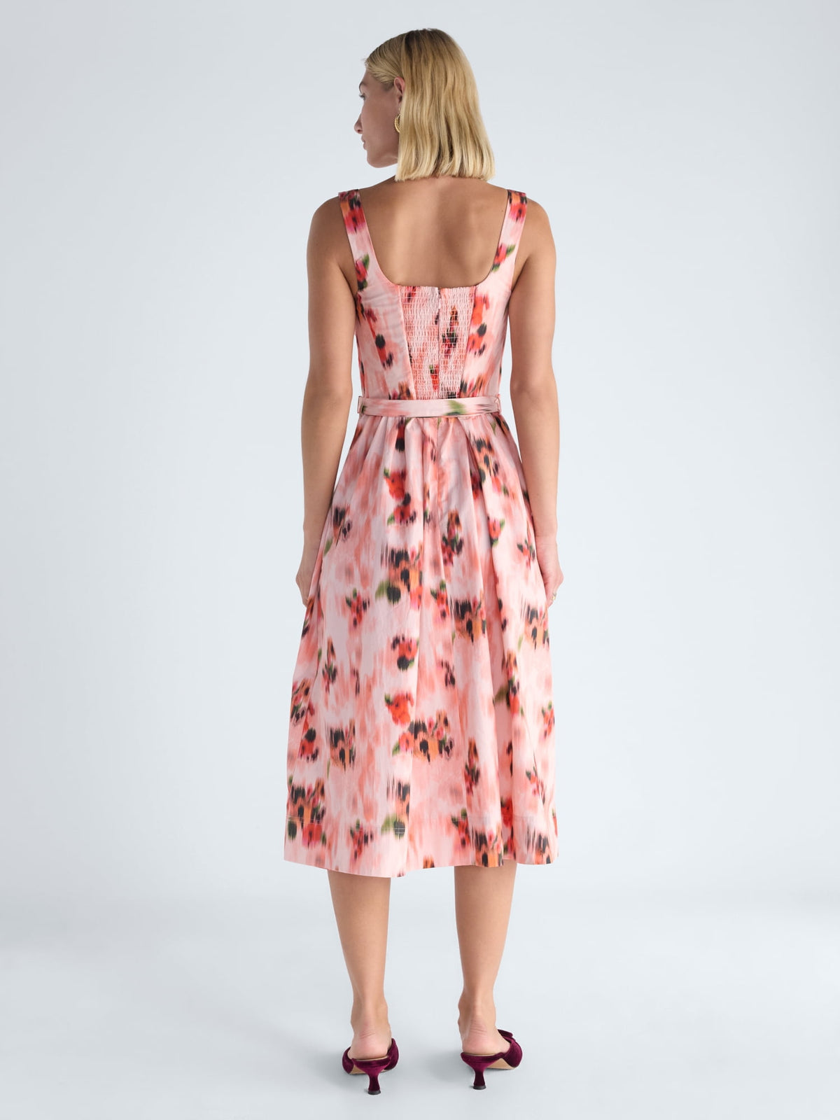 thumbnail image 2 of Free Assembly Women's and Women's Plus Sleeveless Belted Cotton Midi Dress, Sizes XS-4X, 2 of 5