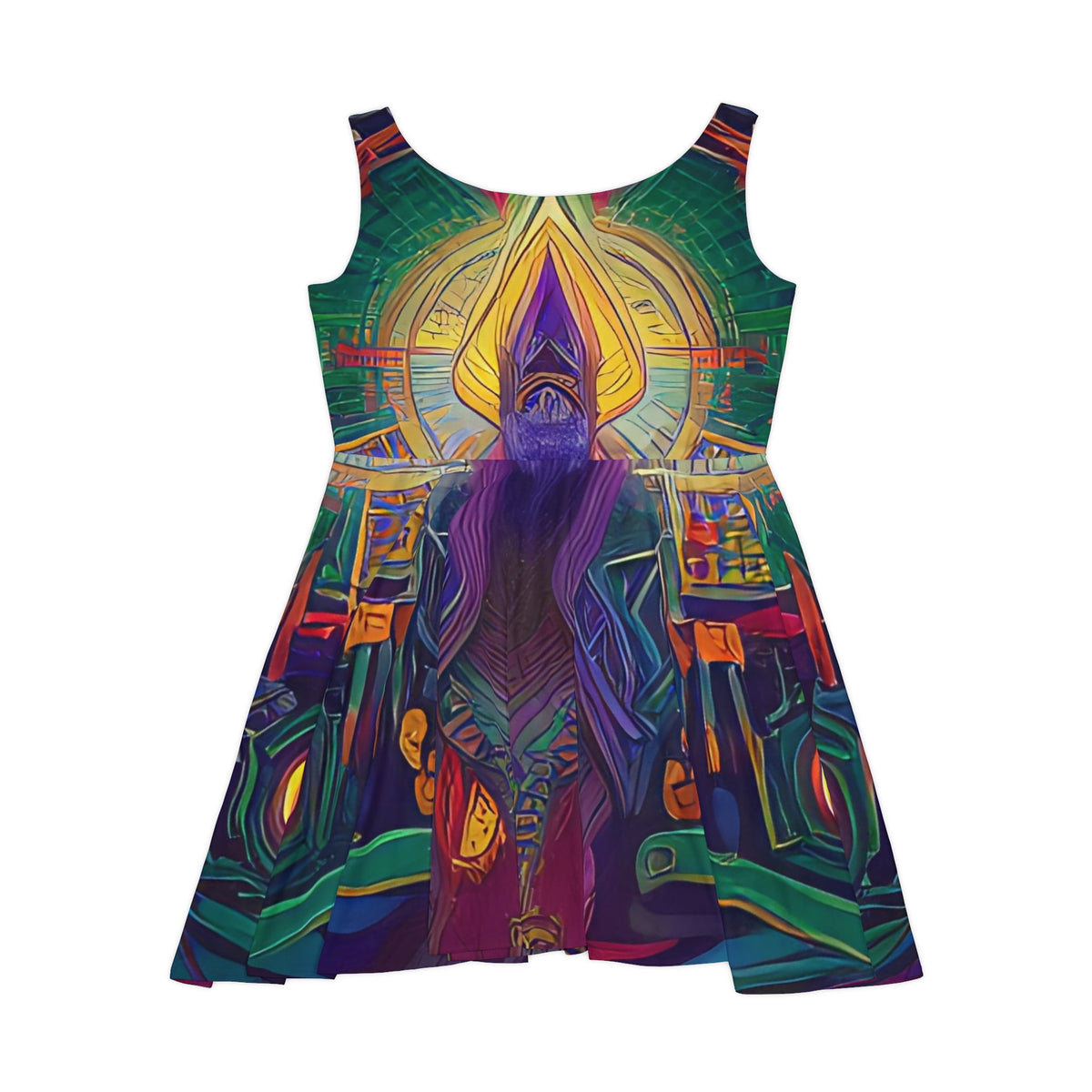 thumbnail image 3 of 'Mantra' Women's Skater Dress (AOP), 3 of 6