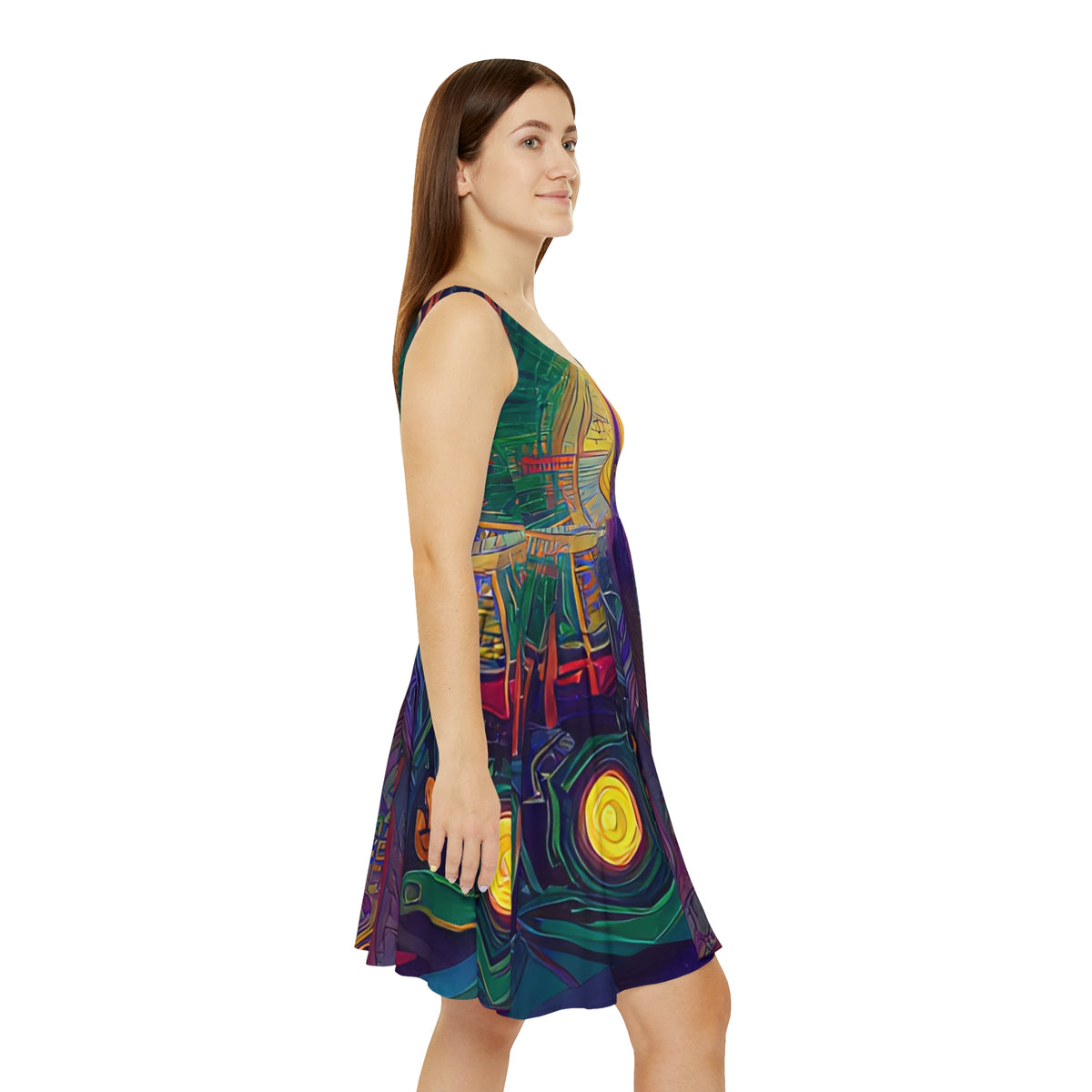 thumbnail image 6 of 'Mantra' Women's Skater Dress (AOP), 6 of 6