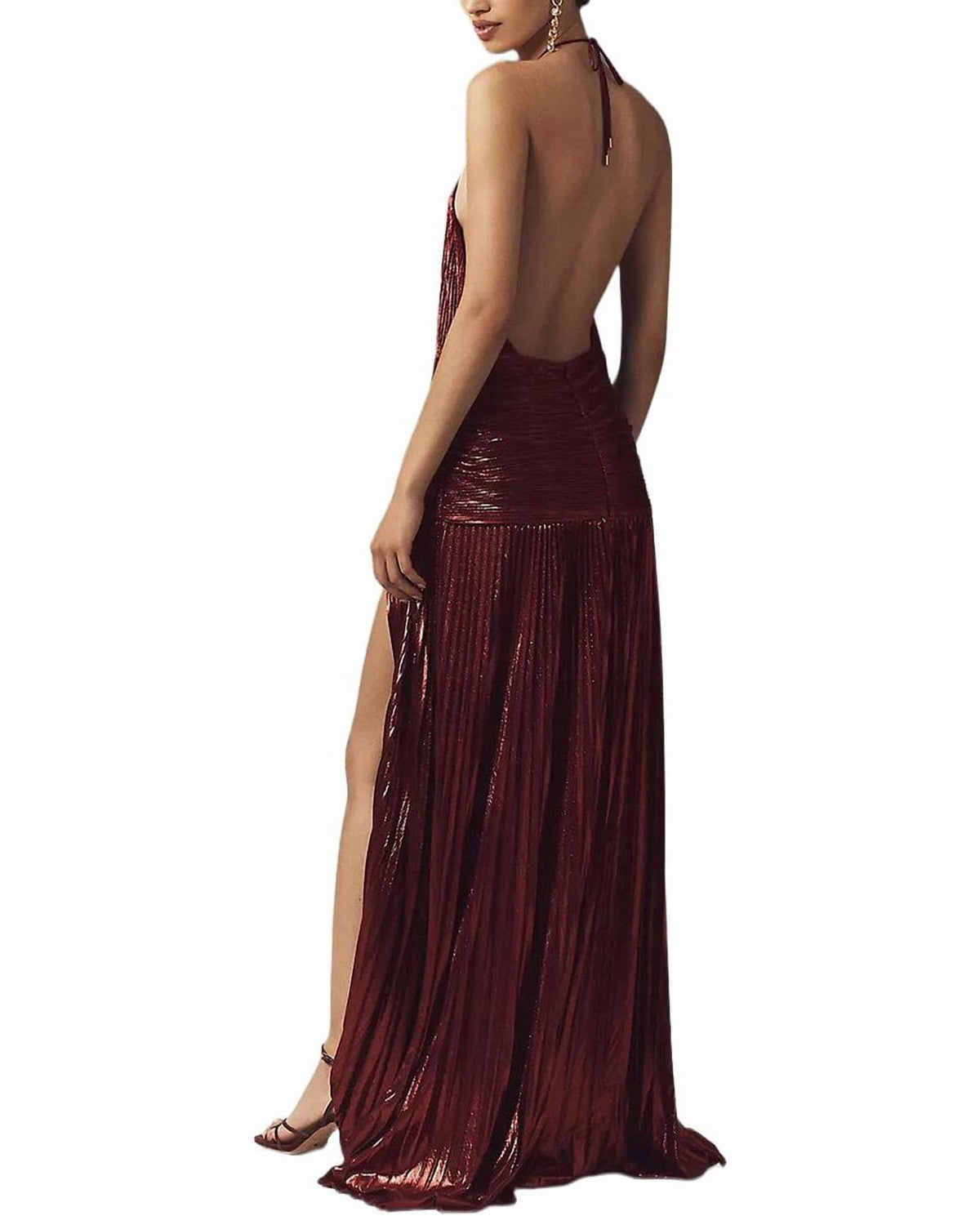 thumbnail image 2 of AMINA GLAM womens Embellished Maxi Dress, 8, 2 of 3
