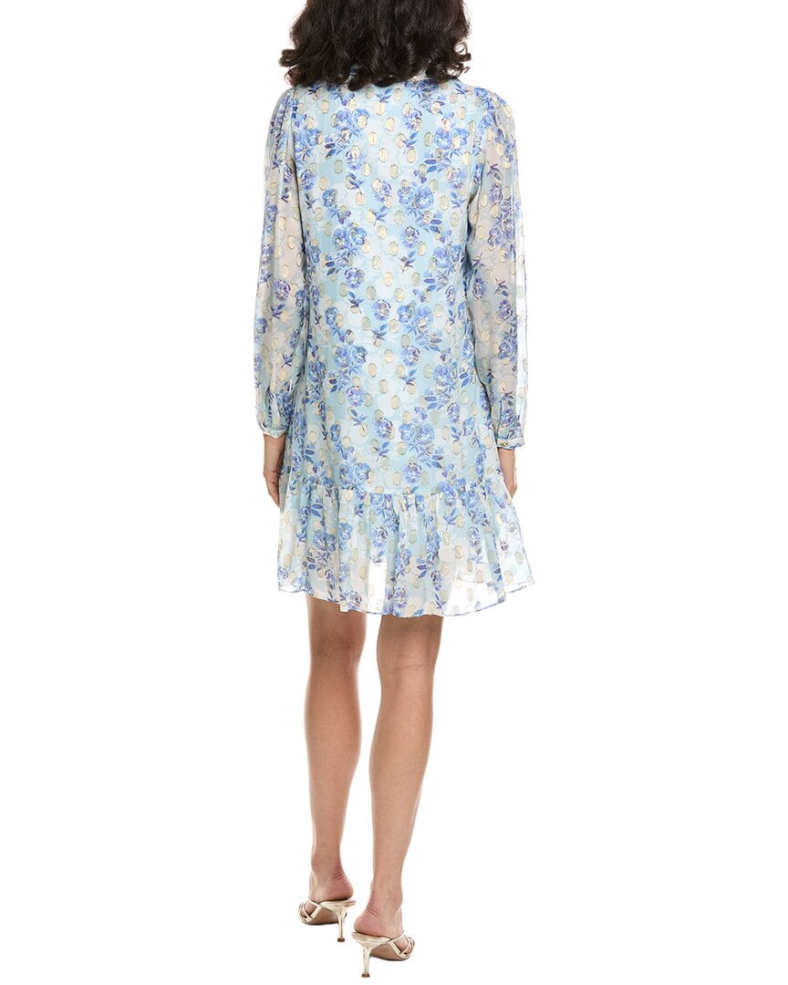 thumbnail image 2 of Sail to Sable womens Ruffle Hem Dress, l, Blue, 2 of 3