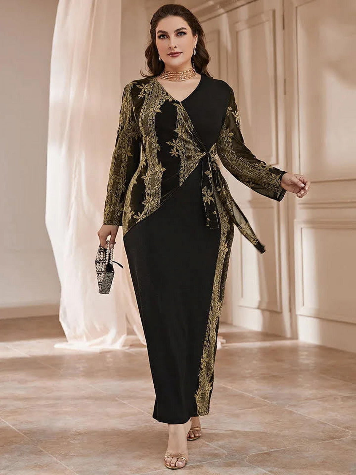 thumbnail image 3 of Bold & Beautiful Maxi Dress, 3 of 5