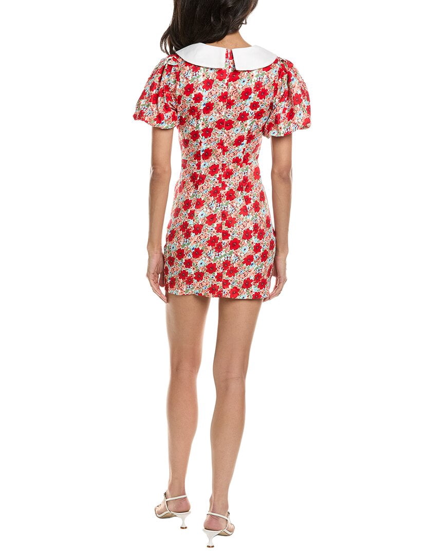 thumbnail image 2 of To My Lovers womens Floral Print Mini Dress, l, Orange, 2 of 3