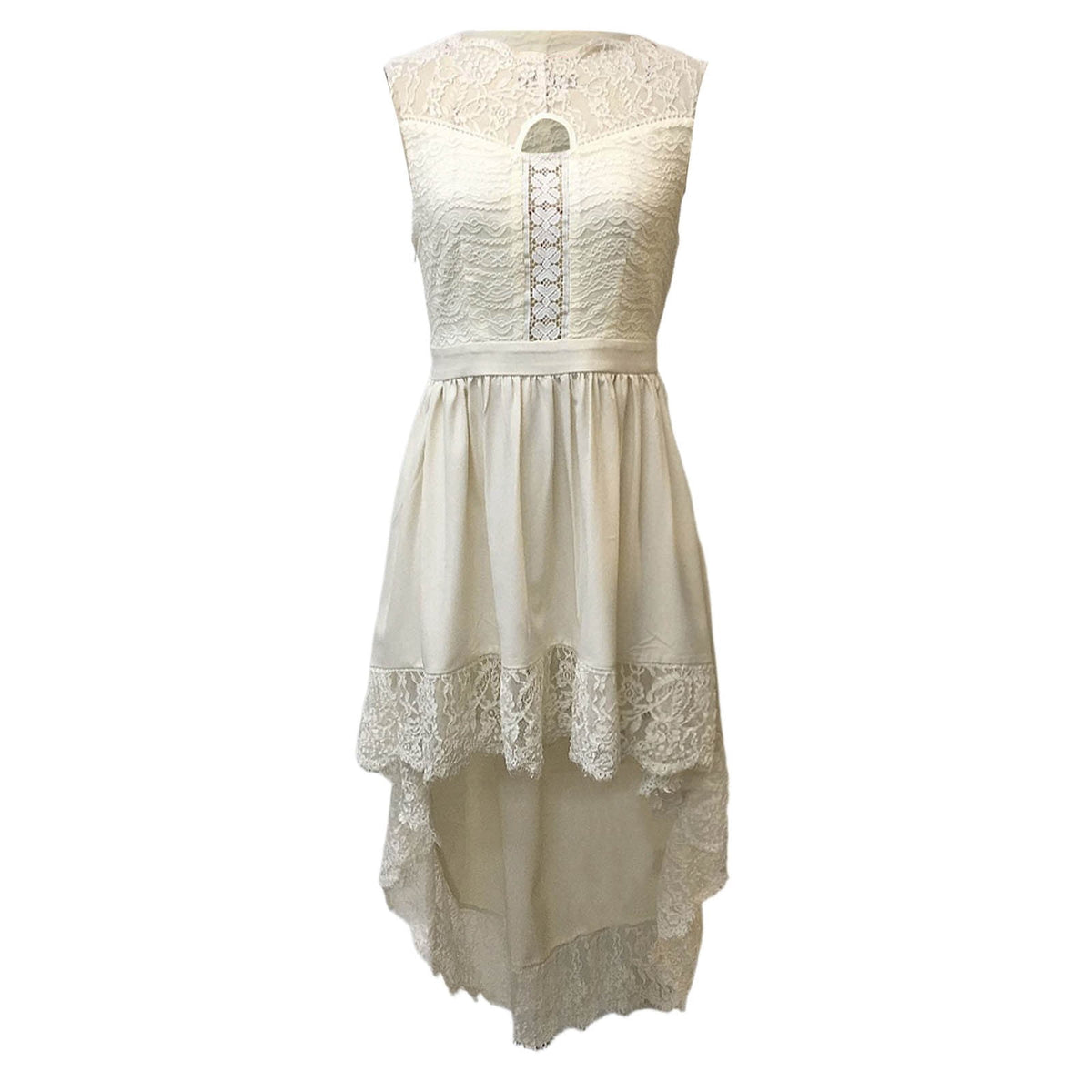 thumbnail image 6 of Mini Dresses for Women Tank Bohemian Lace Hollow Out Casual Dress Flowy Summer Beach Dress Embroidery Floral Boho Sundress Beige S-3XL, 6 of 6