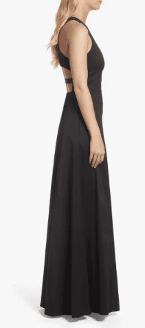 thumbnail image 2 of Vera Wang Womens Cut-Out Sleeveless Evening Dress, 2 of 4