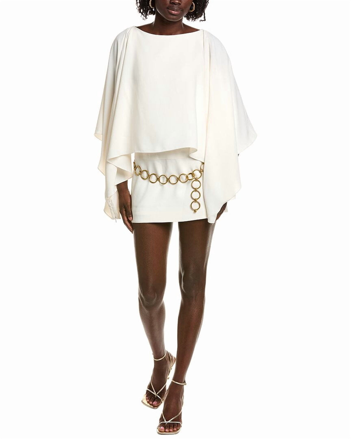 thumbnail image 1 of ALEXIS womens Kellis Dress With Belt, l, White, 1 of 3