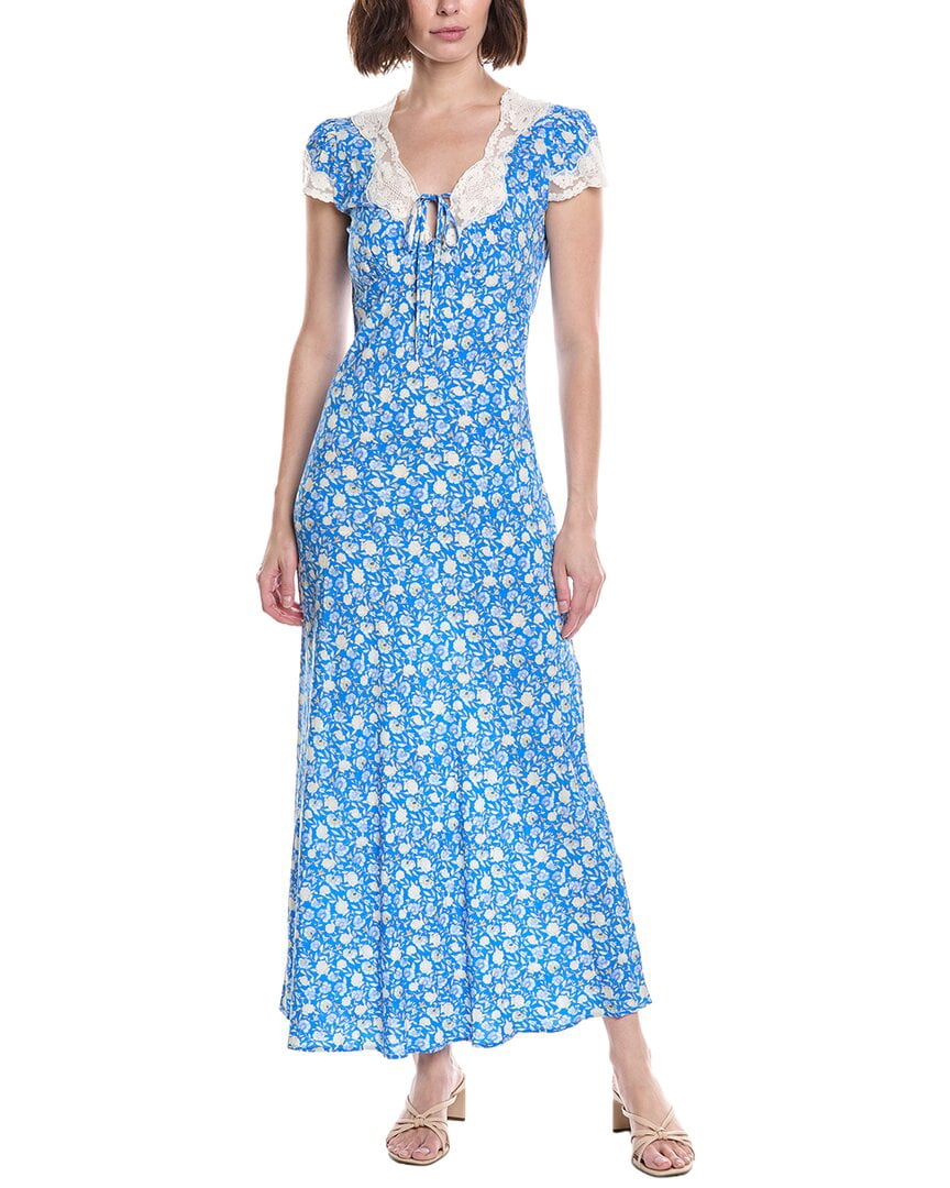 thumbnail image 1 of Colette Rose womens Maxi Dress, l, Blue, 1 of 3