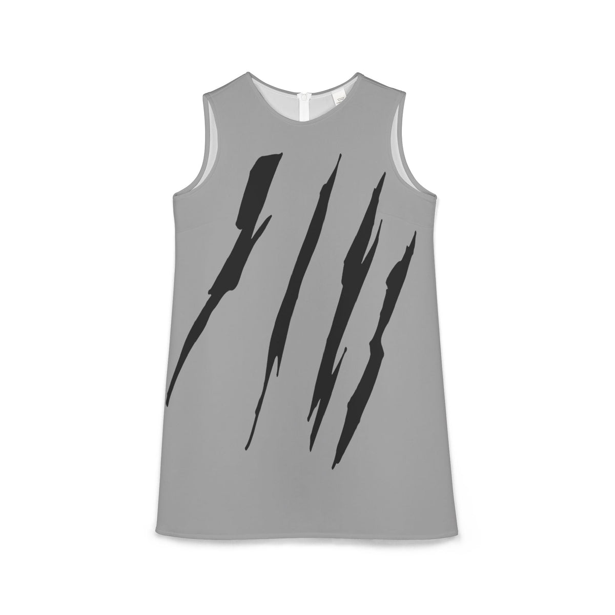 thumbnail image 1 of Effete Feline Claw Marks Scratch A-line Sleeveless Dress (AOP), 1 of 6