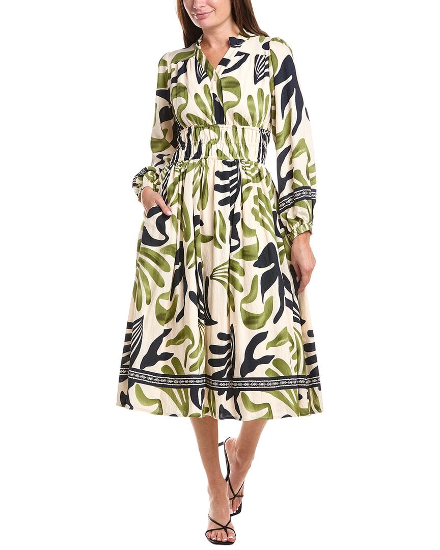 thumbnail image 1 of Gracia womens Elastic Waist Printed Dress, m, 1 of 3