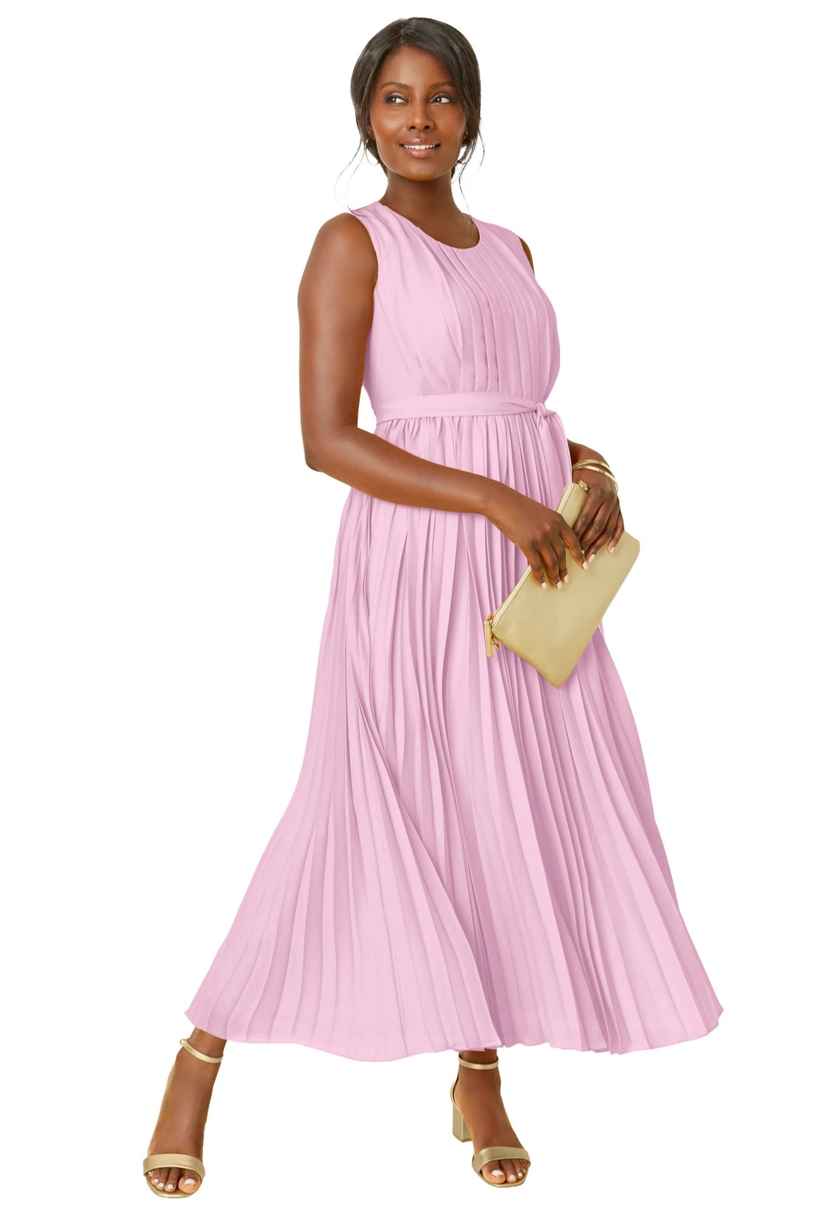 thumbnail image 1 of Jessica London Women's Plus Size Pleated Maxi Dress, 1 of 1