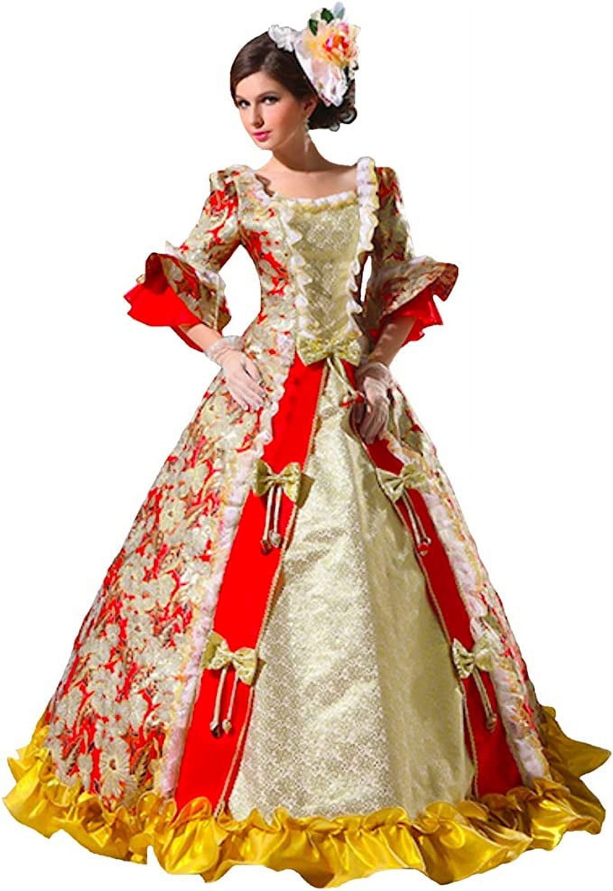 thumbnail image 1 of KEMAO Rococo Victorian Baroque Marie Antoinette Dresses 18th Century Renaissance Costumes Historical Period Dress Ball Gown, 1 of 4