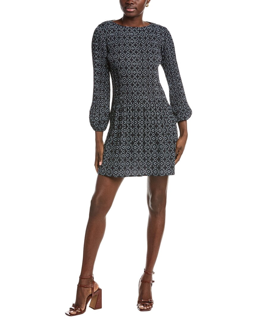 thumbnail image 1 of Maje womens Accordion Pleated Mini Dress, T36, Green, 1 of 3