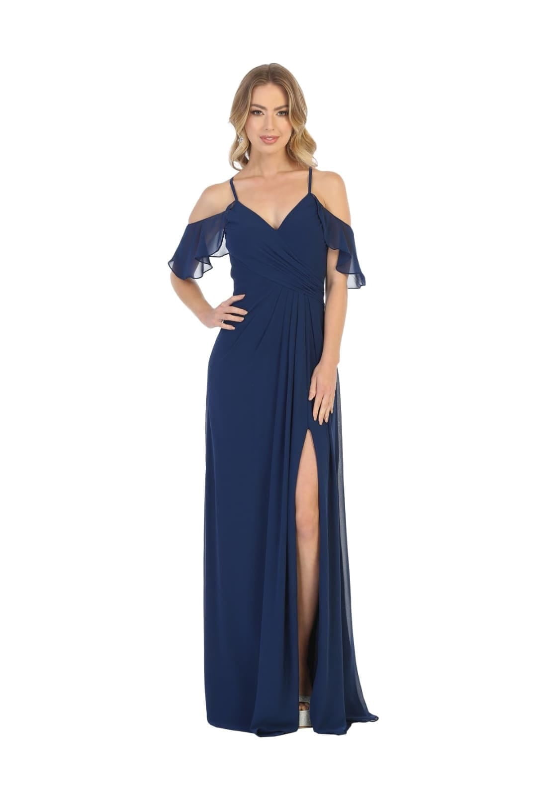 thumbnail image 1 of May Queen Western Dress Navy Blue MQ1732, 1 of 2