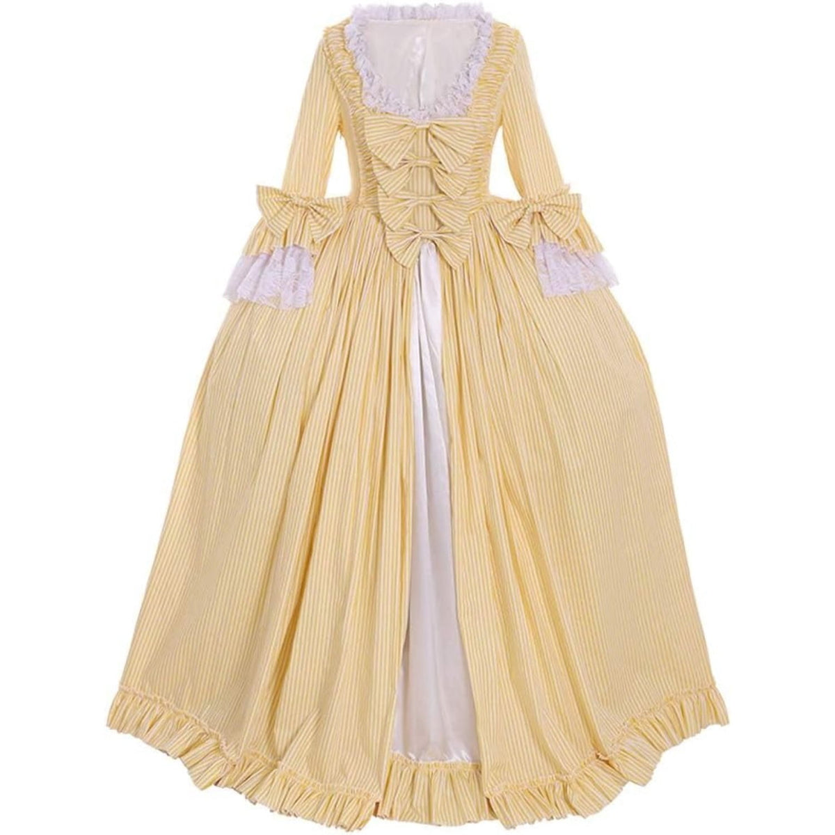 thumbnail image 1 of Rococo Ball Gown Victorian Yellow Dress Costume Yellow, 1 of 8
