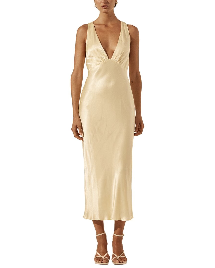 thumbnail image 1 of Shona Joy womens La Lune Plunged Cross Back Midi Dress, 14, 1 of 3
