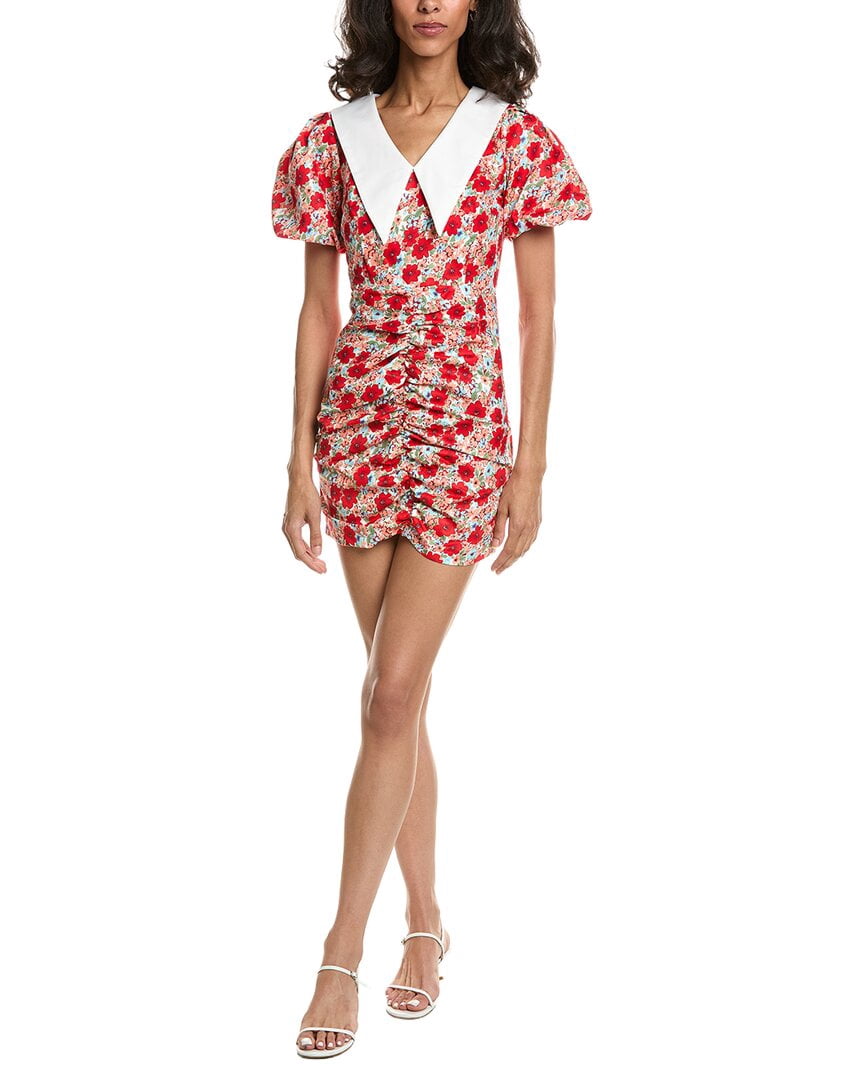 thumbnail image 1 of To My Lovers womens Floral Print Mini Dress, l, Orange, 1 of 3