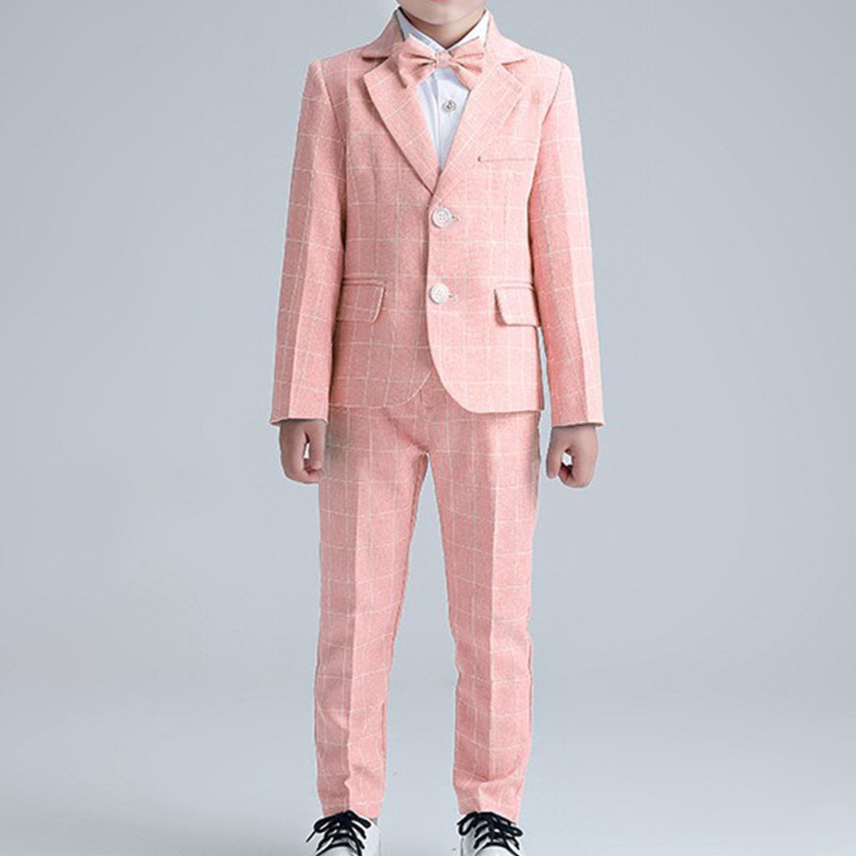 thumbnail image 1 of Wancir Boys Suit for Boys Formal Suit Set Adjustable Waist Teen Slim Fit Suit for Kids Wedding Dress, 1 of 3