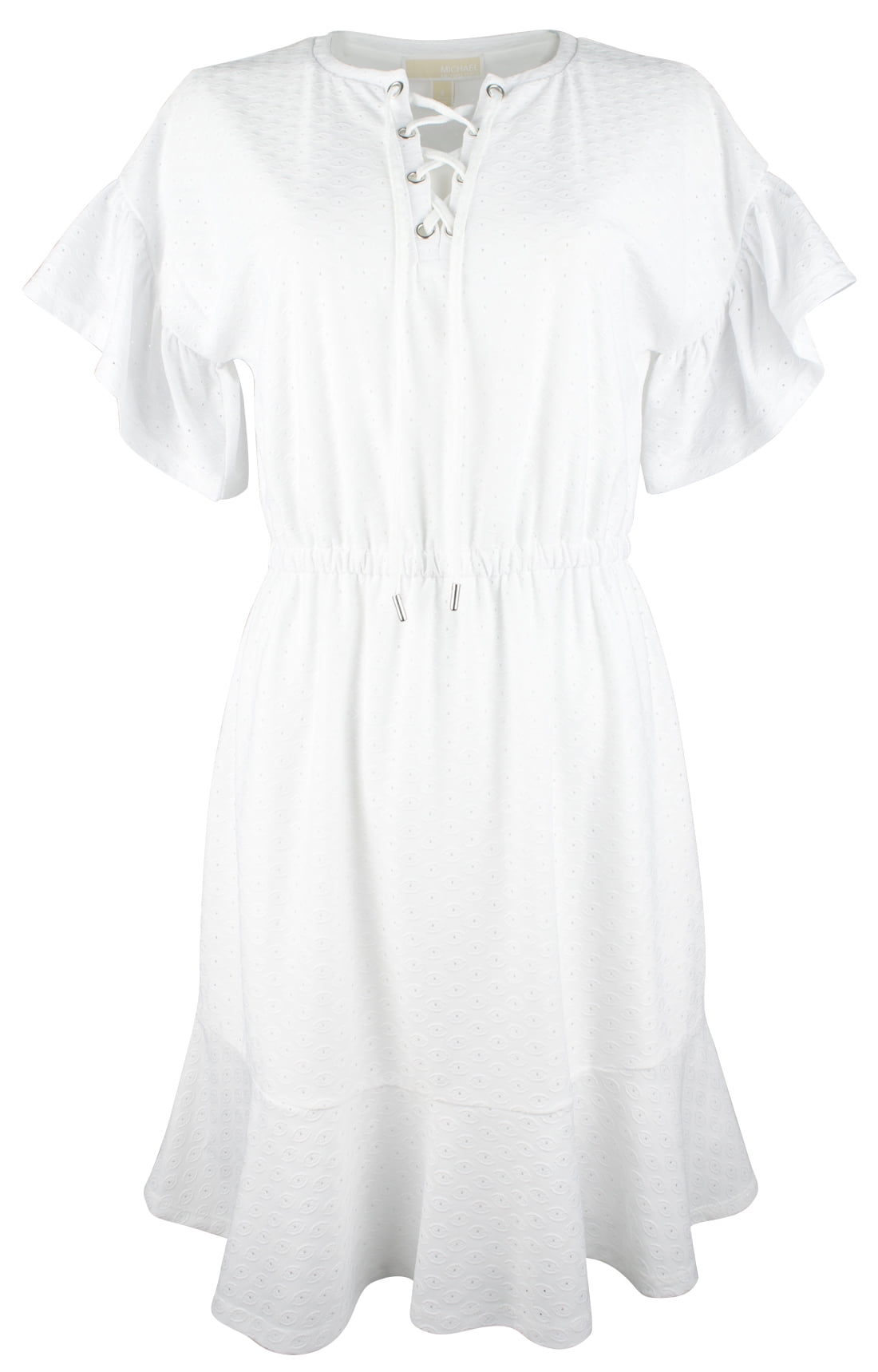 thumbnail image 1 of Women's Plus Size Faux Elastic waist Dress 1X, 1 of 4