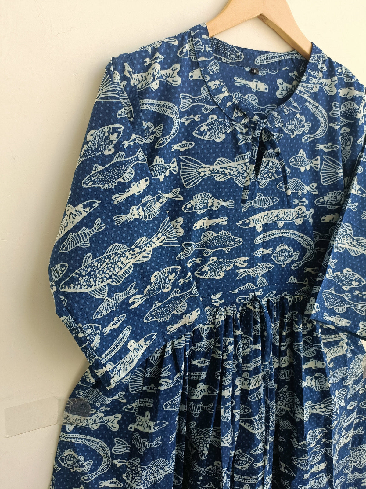 thumbnail image 3 of Block print Dress,Indian Cotton Dress,NooWork,Cotton Indian Dress,Handblock Print Dress,Indian Block Print , Indian Dress,Hand Print Dress, 3 of 8