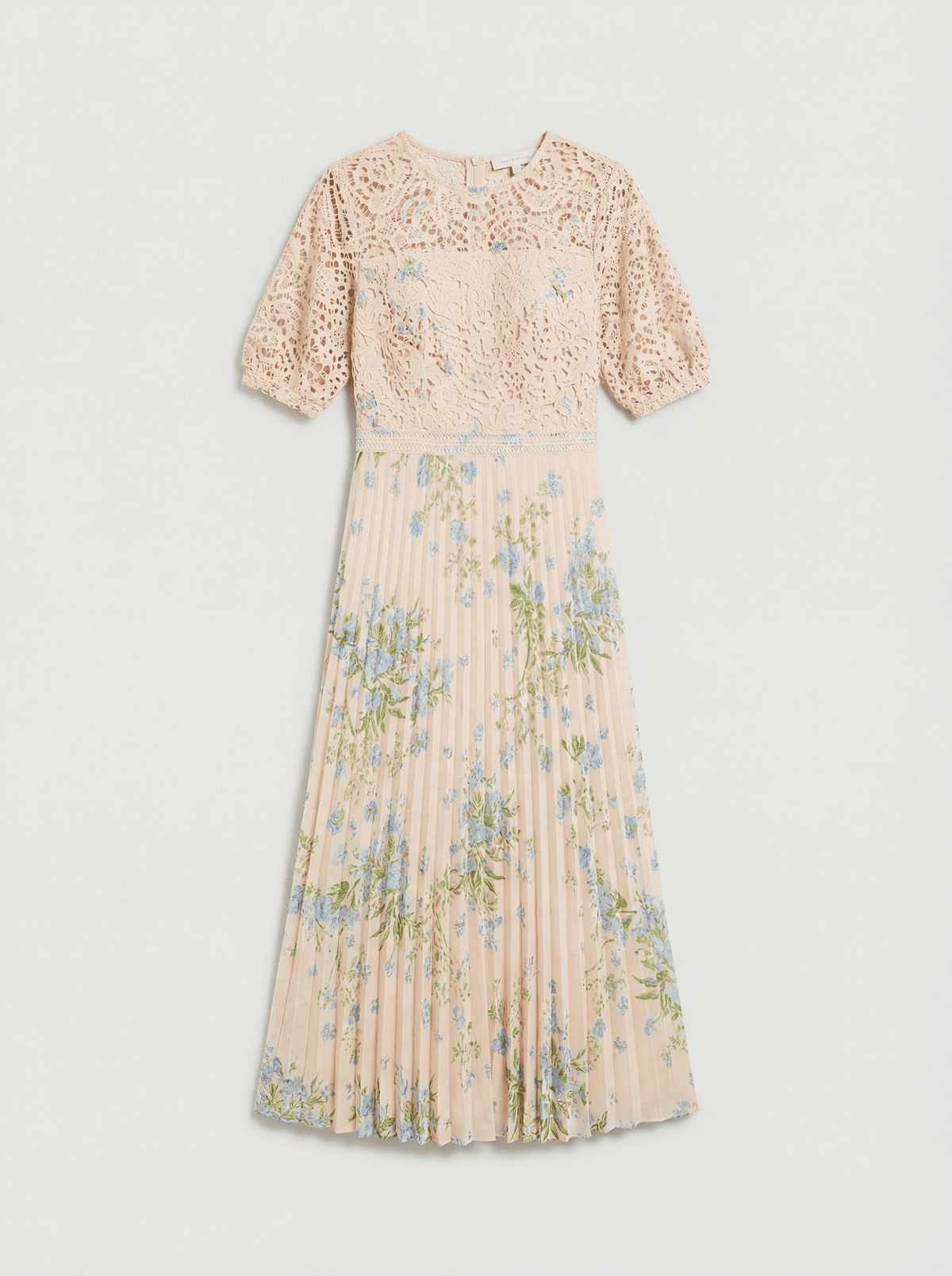 thumbnail image 5 of Oasis Romantic Bodice Midi Dress - Neutral, 6, 5 of 6