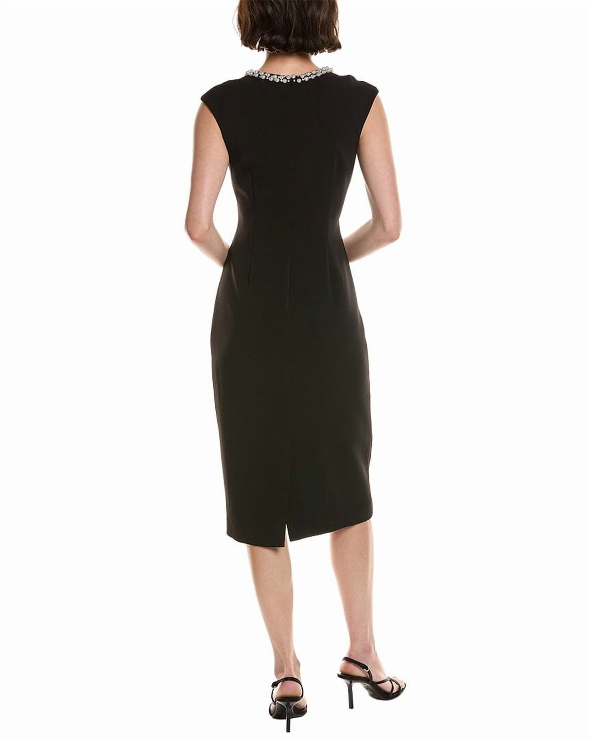 thumbnail image 2 of Badgley Mischka womens Solid Cocktail Gown, 0, Black, 2 of 4