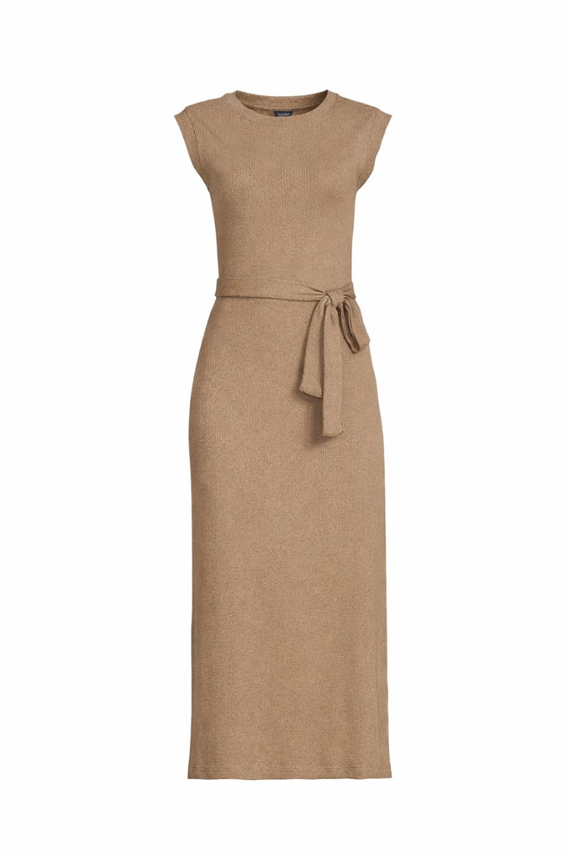 thumbnail image 4 of Lands End Woman's Sleeveless Rib Dress - Brown - Size XL, 4 of 4