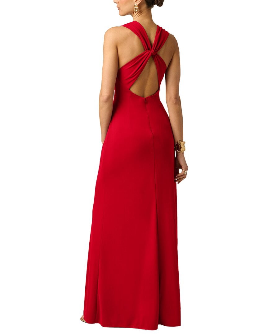thumbnail image 2 of Adrianna Papell womens Artisan Jersey Long Dress, 0, Red, 2 of 4