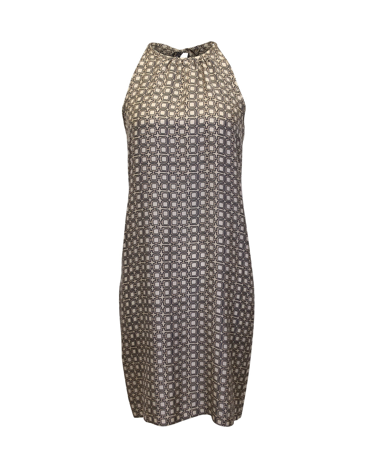 thumbnail image 1 of Pre-Owned 'S Max Mara Printed Dress in Beige Silk, 1 of 4